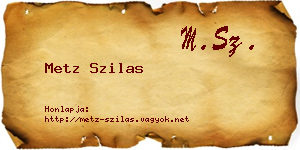 Metz Szilas névjegykártya